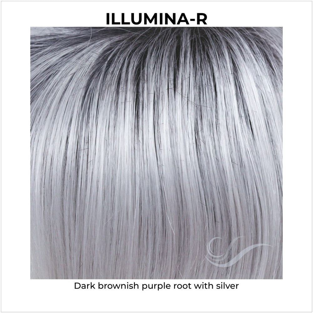 Illumina-R-Dark brownish purple root with silver