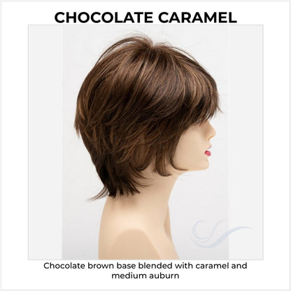 Jane by Envy in Chocolate Caramel-Chocolate brown base blended with caramel and medium auburn
