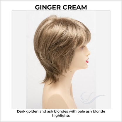 Jane by Envy in Ginger Cream-Dark golden and ash blondes with pale ash blonde highlights