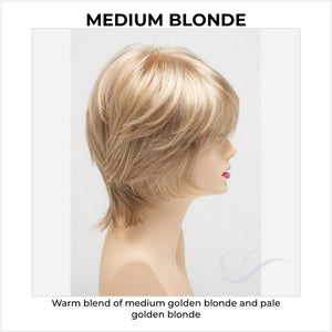 Jane by Envy in Medium Blonde-Warm blend of medium golden blonde and pale golden blonde