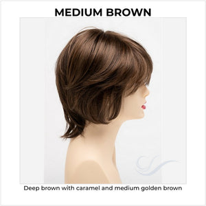 Jane by Envy in Medium Brown-Deep brown with caramel and medium golden brown