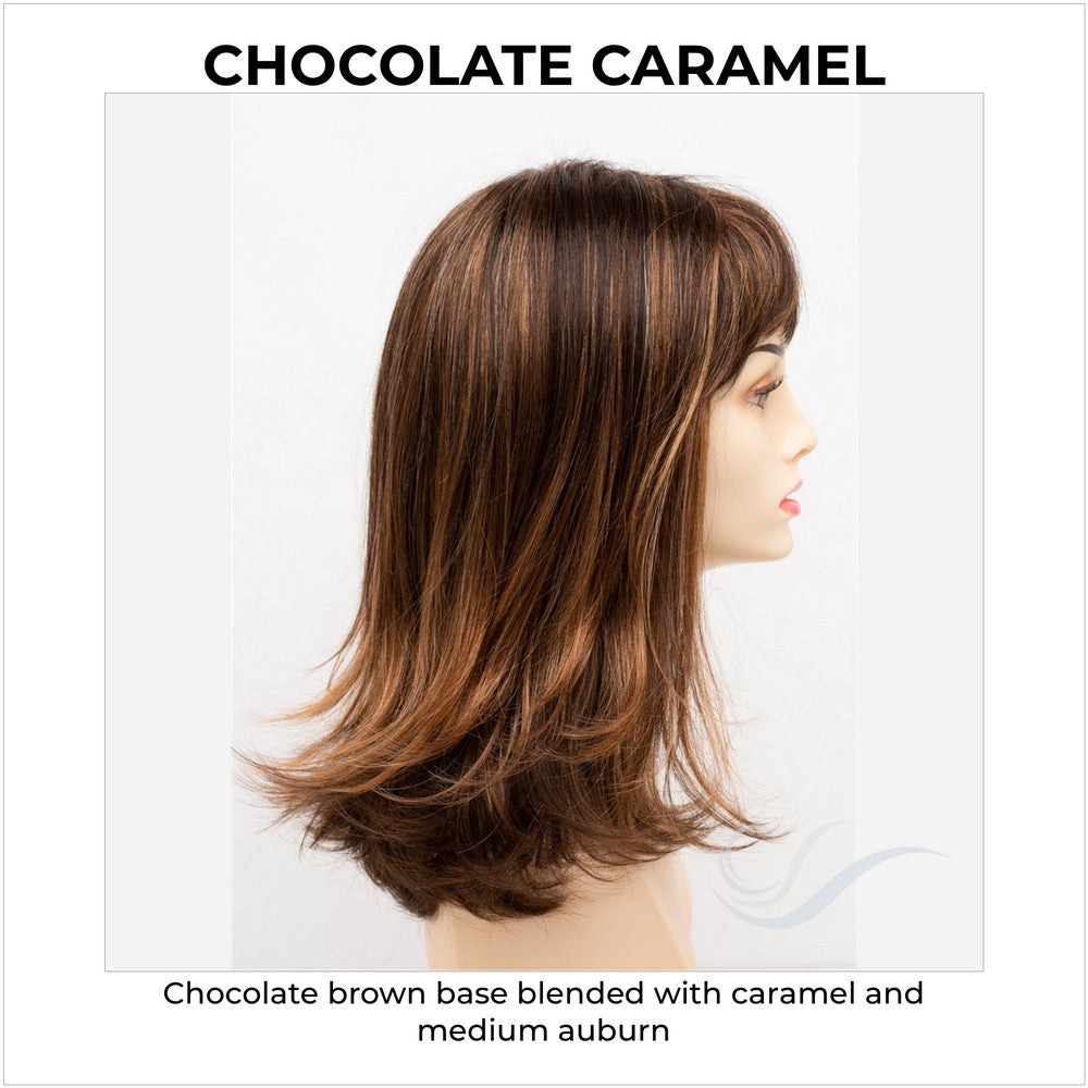 Jolie by Envy in Chocolate Caramel-Chocolate brown base blended with caramel and medium auburn