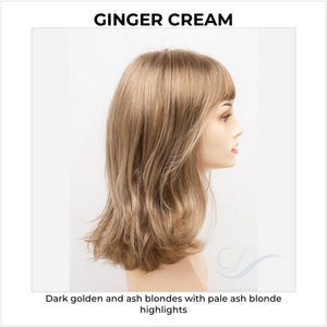 Jolie by Envy in Ginger Cream-Dark golden and ash blondes with pale ash blonde highlights