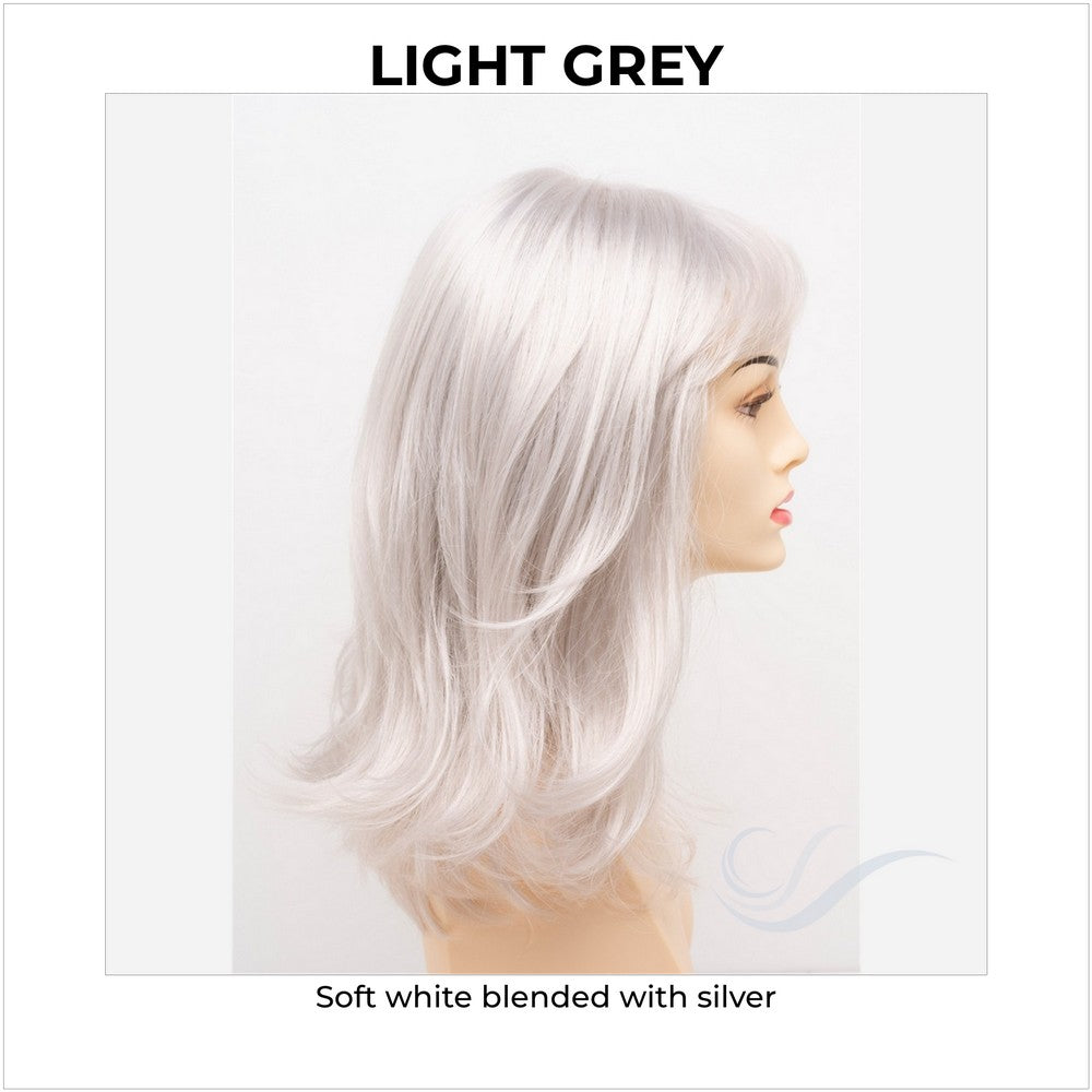 Jolie by Envy in Light Grey-Soft white blended with silver