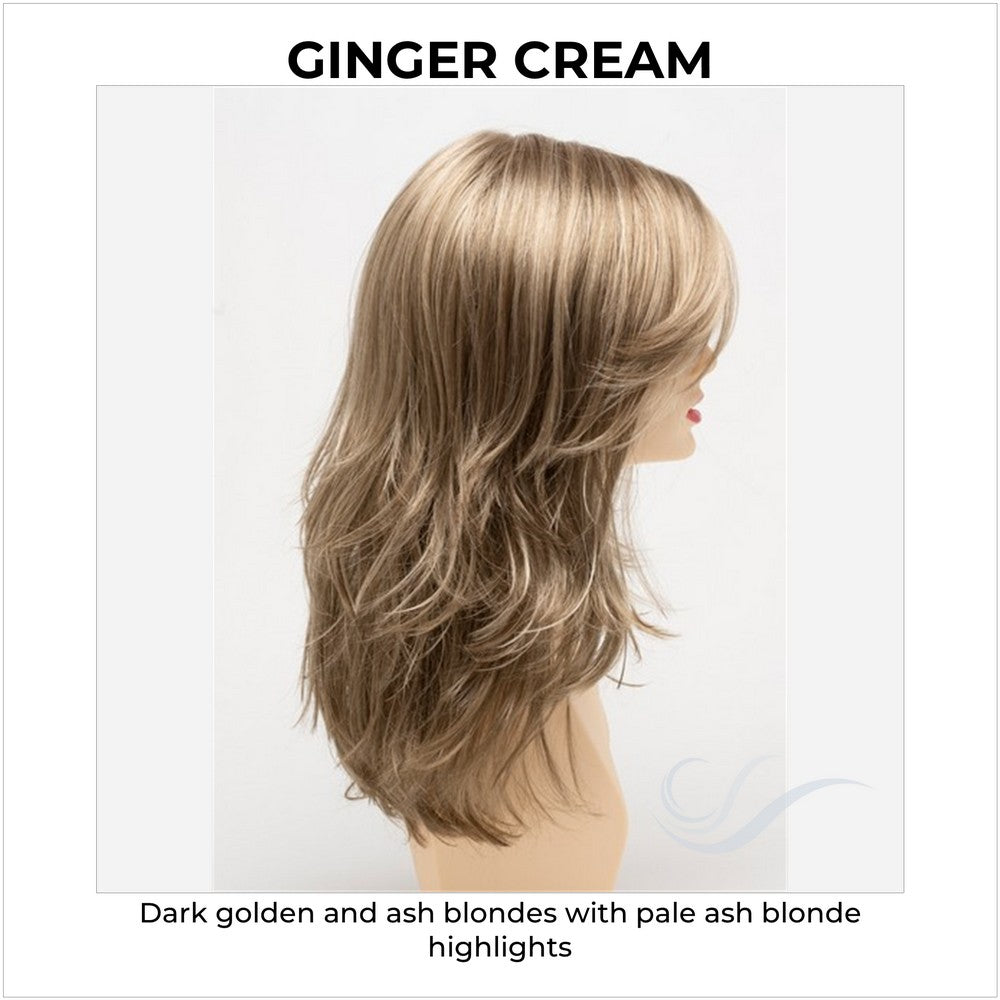 Joy by Envy in Ginger Cream-Dark golden and ash blondes with pale ash blonde highlights