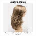 Load image into Gallery viewer, Joy by Envy in Ginger Cream-Dark golden and ash blondes with pale ash blonde highlights
