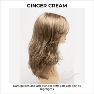 Joy by Envy in Ginger Cream-Dark golden and ash blondes with pale ash blonde highlights