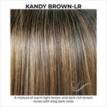 Load image into Gallery viewer, Kandy Brown-LR-A mixture of warm light brown and dark rich brown tones with long dark roots
