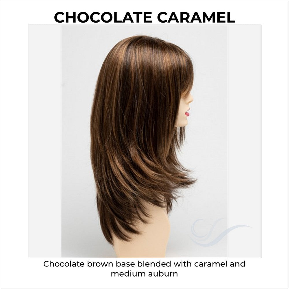 Kate by Envy in Chocolate Caramel-Chocolate brown base blended with caramel and medium auburn