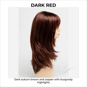 Kate by Envy in Dark Red-Dark auburn brown and copper with burgundy highlights
