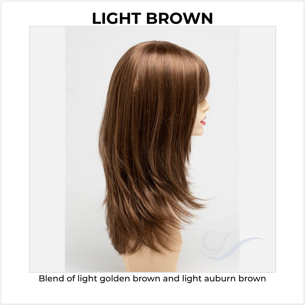 Kate by Envy in Light Brown-Blend of light golden brown and light auburn brown