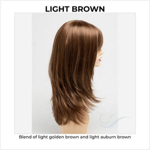 Kate by Envy in Light Brown-Blend of light golden brown and light auburn brown