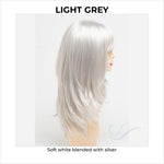 Load image into Gallery viewer, Kate by Envy in Light Grey-Soft white blended with silver

