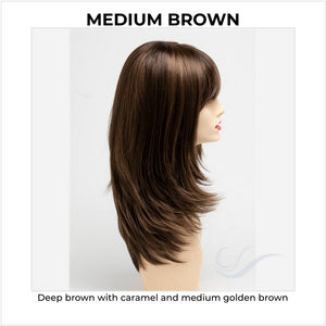 Kate by Envy in Medium Brown-Deep brown with caramel and medium golden brown