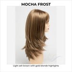 Load image into Gallery viewer, Kate by Envy in Mocha Frost-Light ash brown with gold blonde highlights
