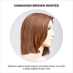 Load image into Gallery viewer, Lia II by Ellen Wille in Cinnamon Brown Rooted-Medium auburn dark auburn and dark brown mix with a deep copper brown root
