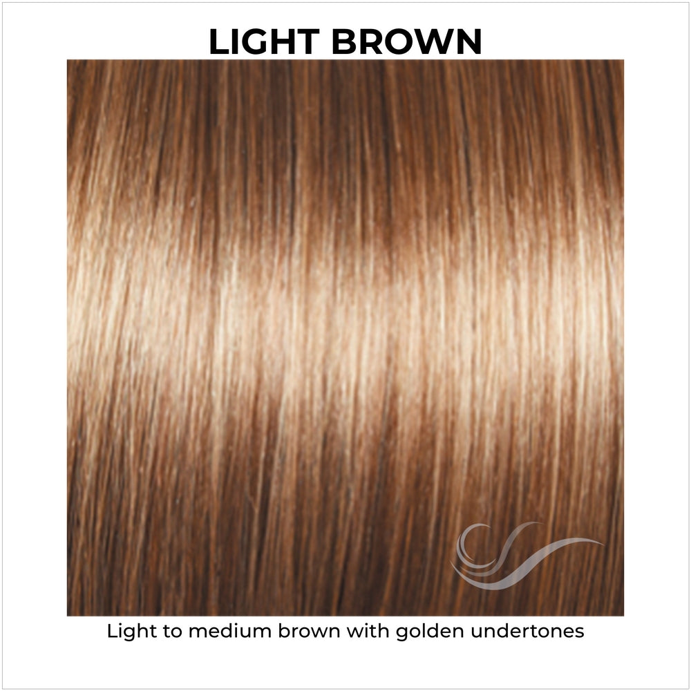 Light Brown-Light to medium brown with golden undertones