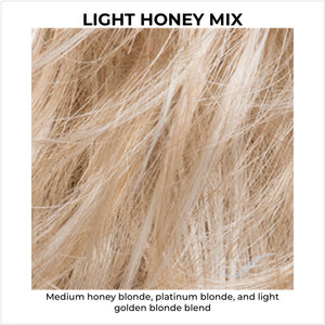 Light Honey Mix-Medium honey blonde, platinum blonde, and light golden blonde blend