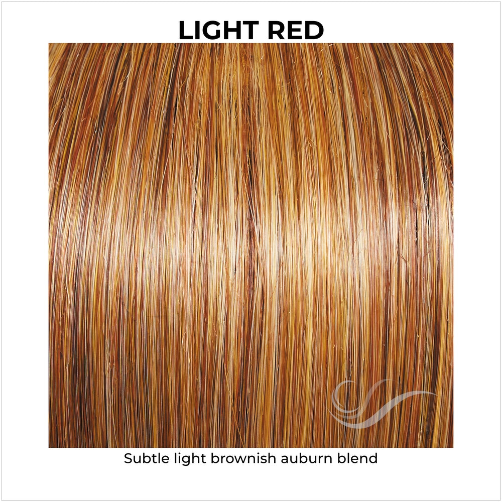 Light Red-Subtle light brownish auburn blend