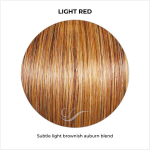 Light Red-Subtle light brownish auburn blend
