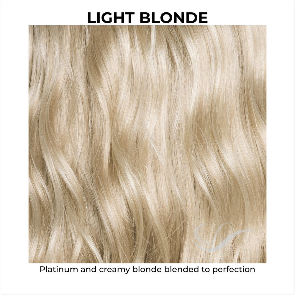 Light Blonde-Warm blend of golden and platinum blonde