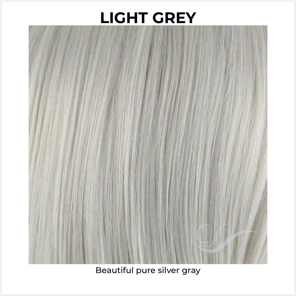 Light Grey-Soft white blended with silver