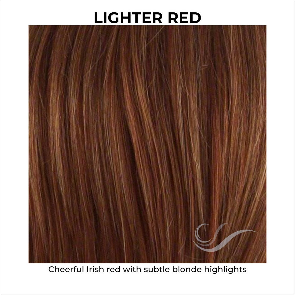 Lighter Red-Cheerful Irish red with subtle blonde highlights