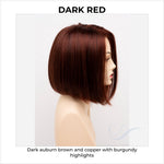 Load image into Gallery viewer, London by Envy in Dark Red-Dark auburn brown and copper with burgundy highlights
