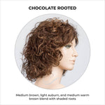 Load image into Gallery viewer, Loop by Ellen Wille in Chocolate Rooted-Medium brown, light auburn, and medium warm brown blend with shaded roots
