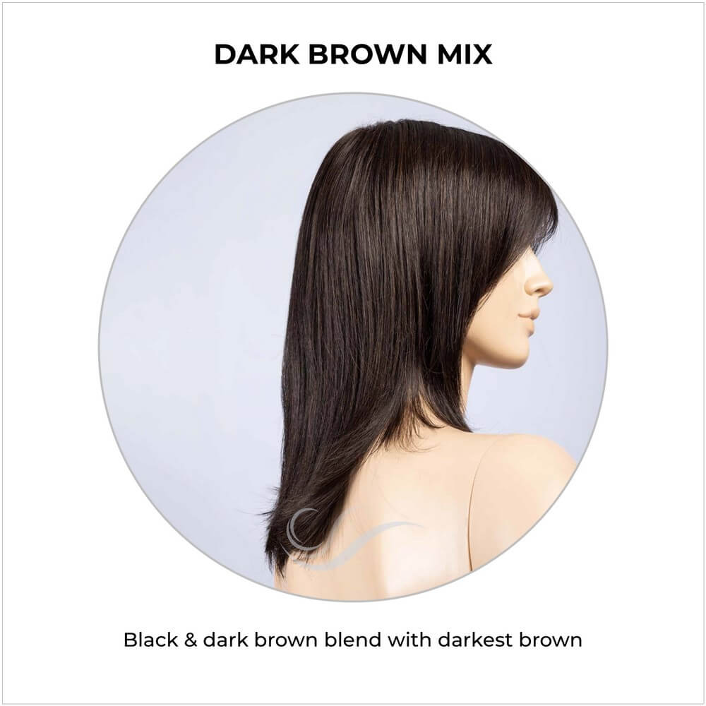 Luna by Ellen Wille in Dark Brown Mix-Black & dark brown blend with darkest brown