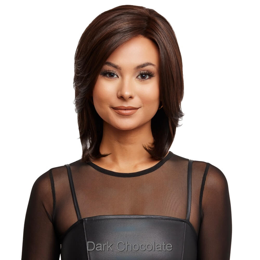 Luxe Sleek by Rene of Paris wig in Dark Chocolate Image 2