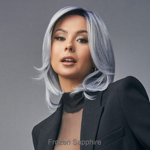 Luxe Sleek by Rene of Paris wig in Frozen Sapphire Image 2