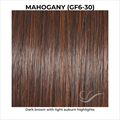 Mahogany (GF6-30)-Dark brown with light auburn highlights