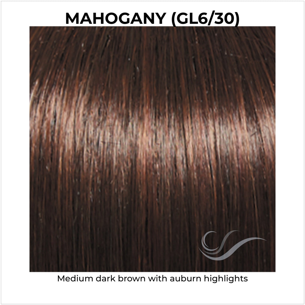 Mahogany (GL6/30)-Medium dark brown with auburn highlights