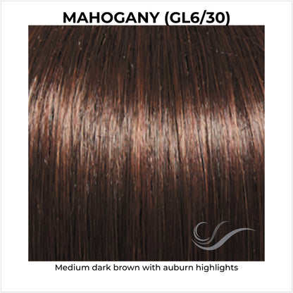 Mahogany (GL6/30)-Medium dark brown with auburn highlights