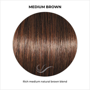 Medium Brown-Rich medium natural brown blend