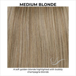 Load image into Gallery viewer, Medium Blonde-A soft golden blonde highlighted with bubbly champagne blonde
