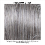Load image into Gallery viewer, Medium Grey-Spicy salt &amp; pepper gray blended with 50% walnut brown and 50% gray
