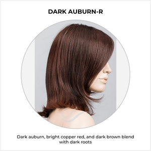 Melody by Ellen Wille in Dark Auburn-R-Dark auburn, bright copper red, and dark brown blend with dark roots