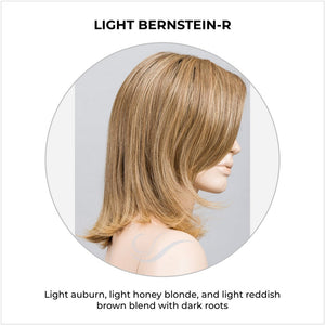 Melody Large by Ellen Wille in Light Bernstein-R-Light auburn, light honey blonde, and light reddish brown blend with dark roots