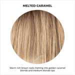 Load image into Gallery viewer, Melted Caramel-Warm rich brown roots melting into golden caramel blonde and medium blonde tips
