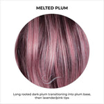 Load image into Gallery viewer, Melted Plum-Long rooted dark plum transitioning into plum base, then lavender/pink tips
