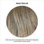 Load image into Gallery viewer, Milk Tea-LR-Pale ashy brown blended with white gold highlights and medium brown roots
