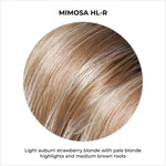 Load image into Gallery viewer, Mimosa HL-R-Light auburn strawberry blond with pale blonde highlights and medium brown roots
