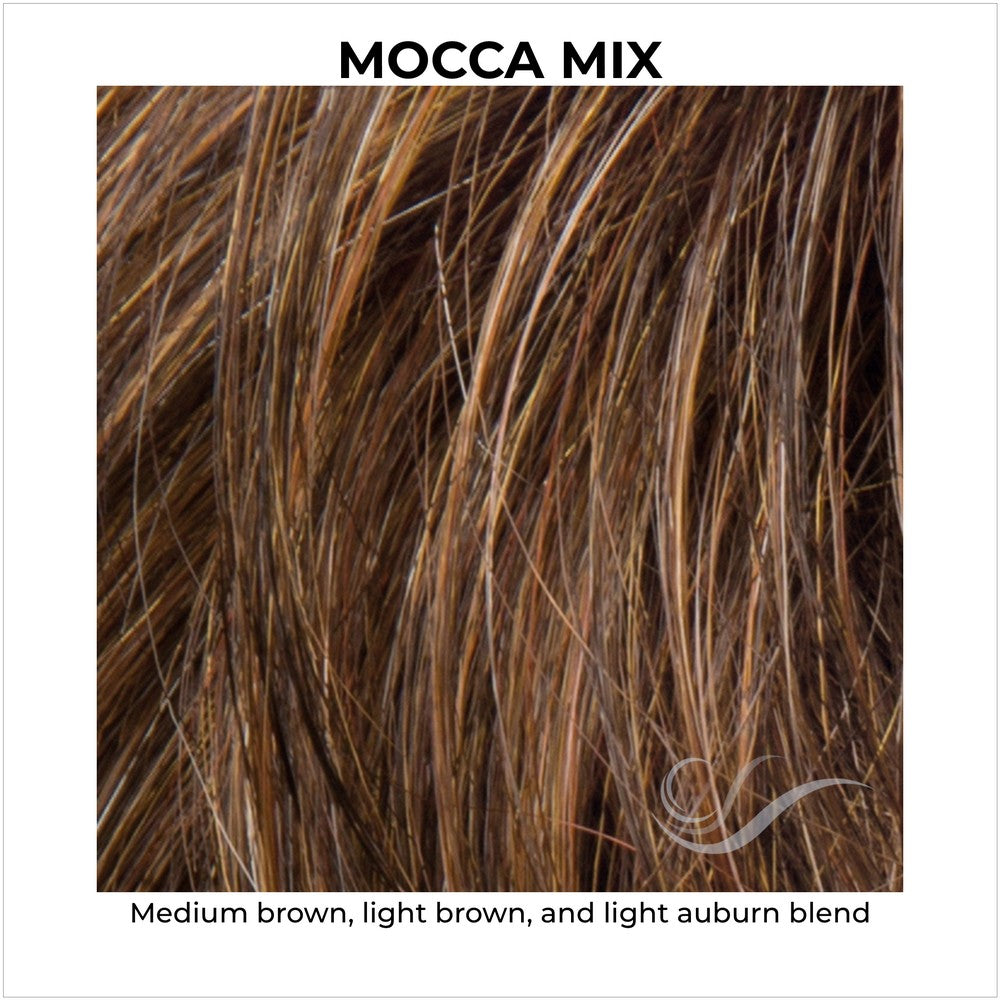 Mocca Mix-Medium brown, light brown, and light auburn blend