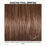 Load image into Gallery viewer, Mocha Foil (R9F26)-Warm medium brown with gold highlights around the face
