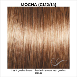 Mocha (GL12/14)-Light golden brown blended caramel and golden blonde