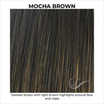 Load image into Gallery viewer, Mocha Brown-Darkest brown with light brown highlights around face and nape
