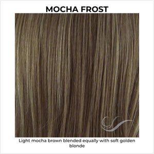 Mocha Frost-Light mocha brown blended equally with soft golden blonde