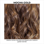 Load image into Gallery viewer, Mocha Gold-Medium brown blended and tipped with medium golden blonde
